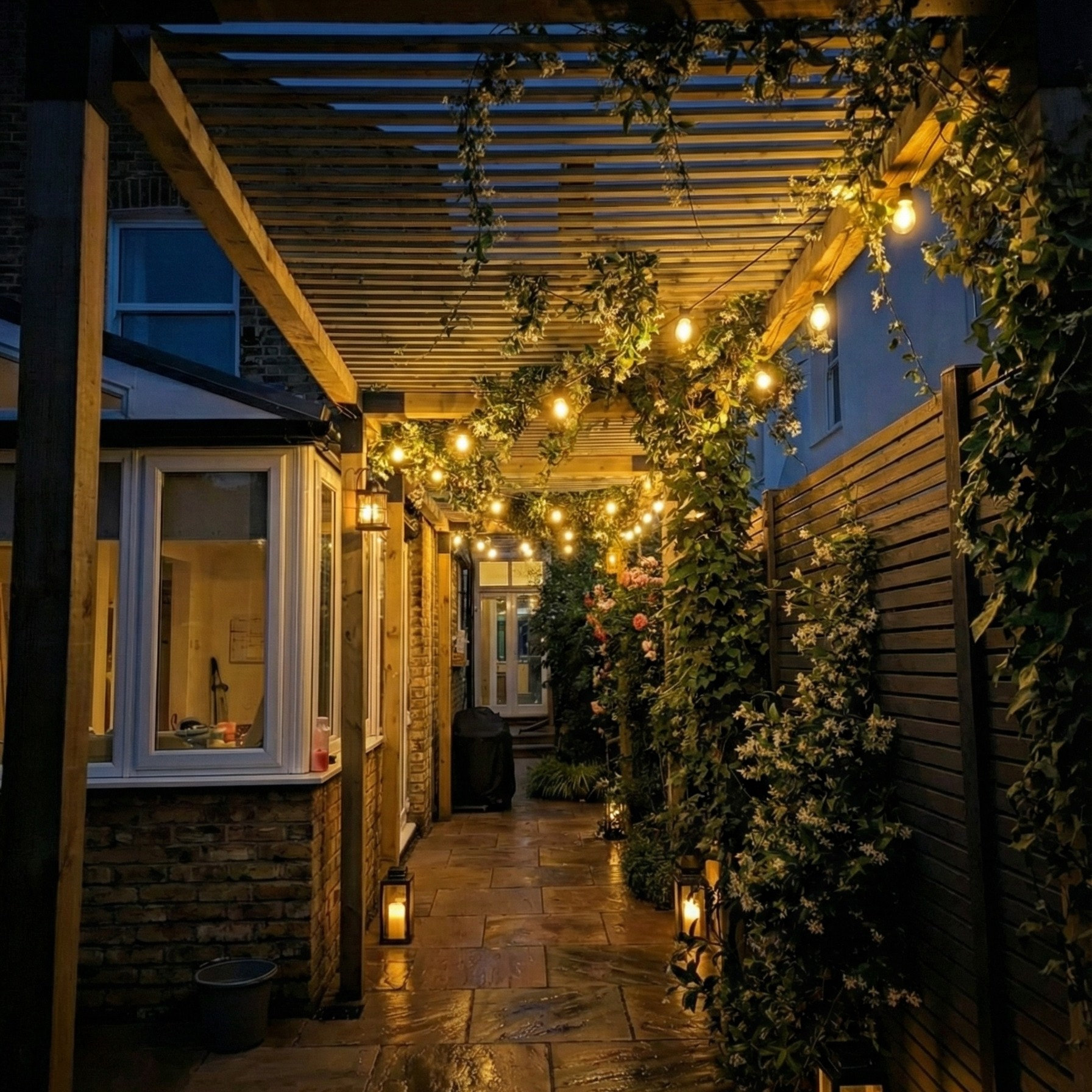Balham Pergola Walkway and Garden Rooms